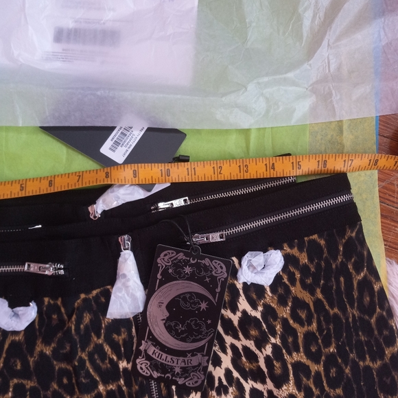 Killstar nwt leopard goth/punk skirt! Pretty kitty strappy mini! FINAL PRICE! - Picture 16 of 16